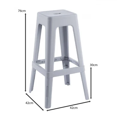 RELIX PP Bar Stool, Grey