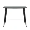 RELIX Τραπέζι Bar-Pro, Μέταλλο Βαφή Μαύρο 120x60x102cm