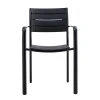 SAGA Armchair Metal Black/PP-UV Black