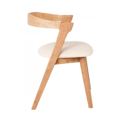 SANDRA Chair Natural, Pu Cream