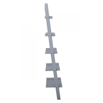 Shelf melamine bookcase - rack in grey color 56x32x189cm.