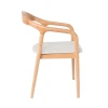 SIMONE Armchair Natural, Pu Ecru