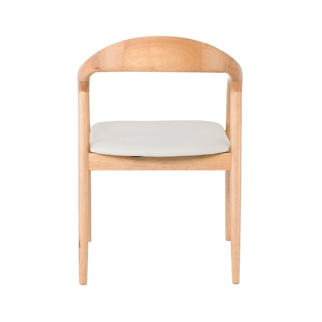 SIMONE Armchair Natural, Pu Ecru