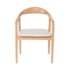 SIMONE Armchair Natural, Pu Ecru