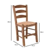SKIROS Beech Chair Impregnation Walnut