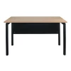 UNIT Γραφείο Μέταλλο Βαφή Μαύρο - Melamine Απόχρωση Sonoma