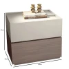 VANITY Bedside 2-Drawers 60x40x45cm Sonoma Oak/Cream