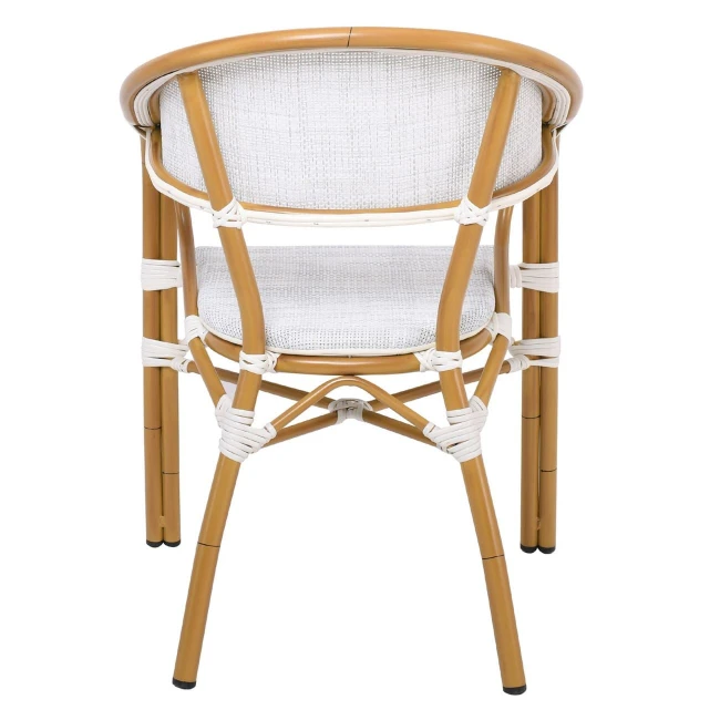 VEGERA Armchair Alu Natural/Textilene Ecru