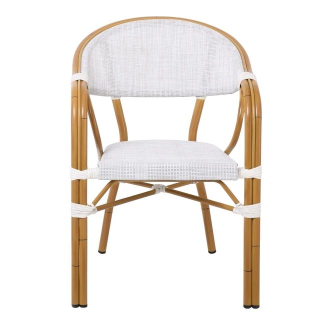 VEGERA Armchair Alu Natural/Textilene Ecru