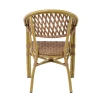 VEGERA Rattan Armchair Alu Teak/Wicker Natural