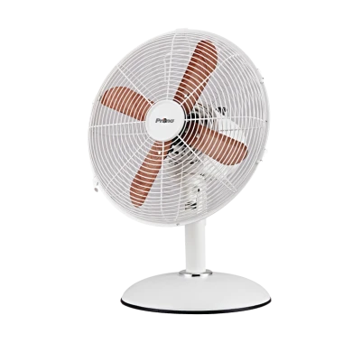 Ανεμιστήρας Επιτραπέζιος PRΤF-80621 Primo 12'' 30εκ. Λευκό - Ξύλο