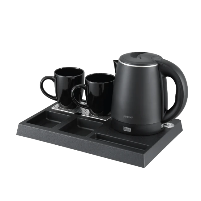 Ξενοδοχειακό σετ καλωσορίσματος PRWT-50050 Primo 1.0L 1300W με Ανοξείδωτο Cool touch Μαύρο βραστήρα