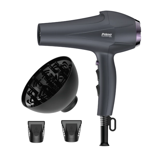 Σεσουάρ PRHD-40458 Primo 2400W AC Με λειτουργία ιονισμού και κρύο αέρα Ανθρακί