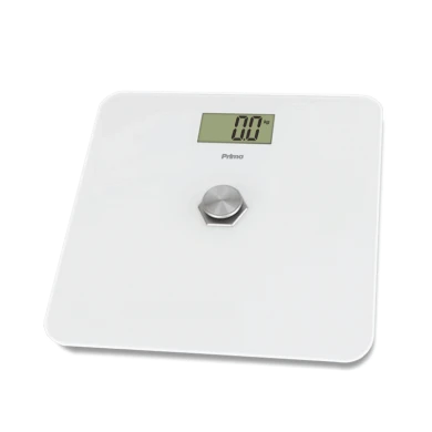 Ζυγαριά Σώματος Kinetic PRBS-40466 Primo 180Kg Υάλινη Λευκή