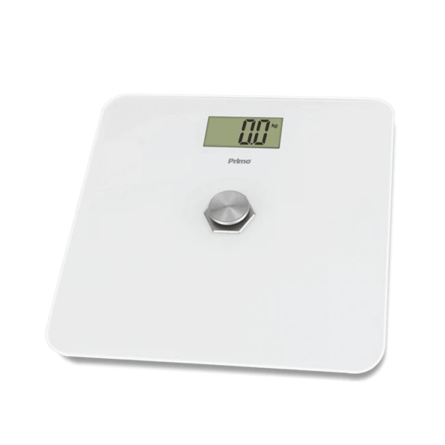 Ζυγαριά Σώματος Kinetic PRBS-40466 Primo 180Kg Υάλινη Λευκή