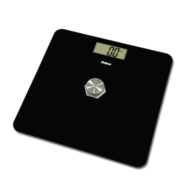 Ζυγαριά Σώματος Kinetic PRBS-40467 Primo 180Kg Υάλινη Μαύρη