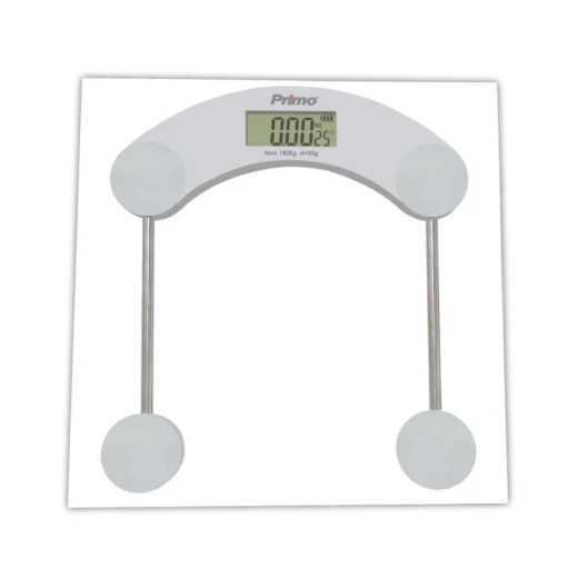 Ζυγαριά Σώματος PRBS-40455 Primo 180Kg Υάλινη Γκρι