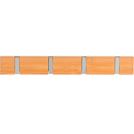 ESTIA ΚΡΕΜΑΣΤΡΑ ΤΟΙΧΟΥ ΞΥΛΙΝΗ 40x5.5x1.8cm 4 ΘΕΣΕΩΝ ΜΕ ΑΝΑΔΙΠΛΟΥΜΕΝΟΥΣ ΓΑΝΤΖΟΥΣ
