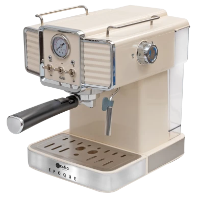 ESPRESSO COFFEE MAKER RETRO EPOQUE 1350w 20bar 1.5lt CREAM