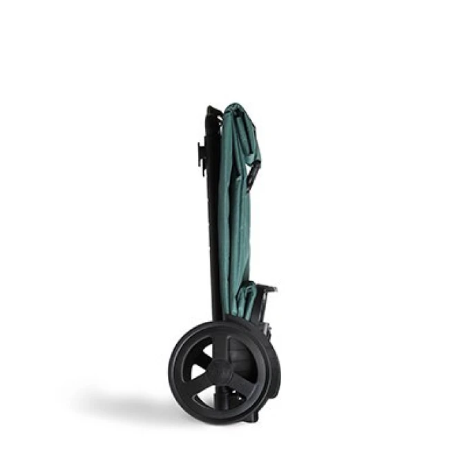 KOOL GIMI polyester 60 liters market trolley in green color 38x45x103cm.