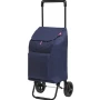 ARGO GIMI polyester foldable shopping trolley in blue color 42Lt. 30x36x94cm.