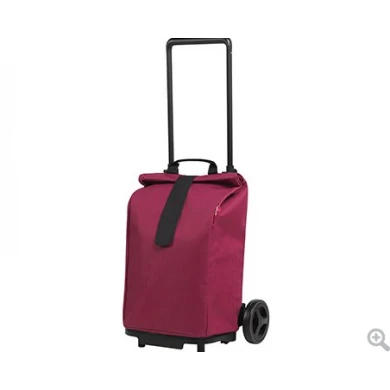 SPRINTER GIMI polyester 50 liters market trolley in bordeaux color 35x45x103cm.