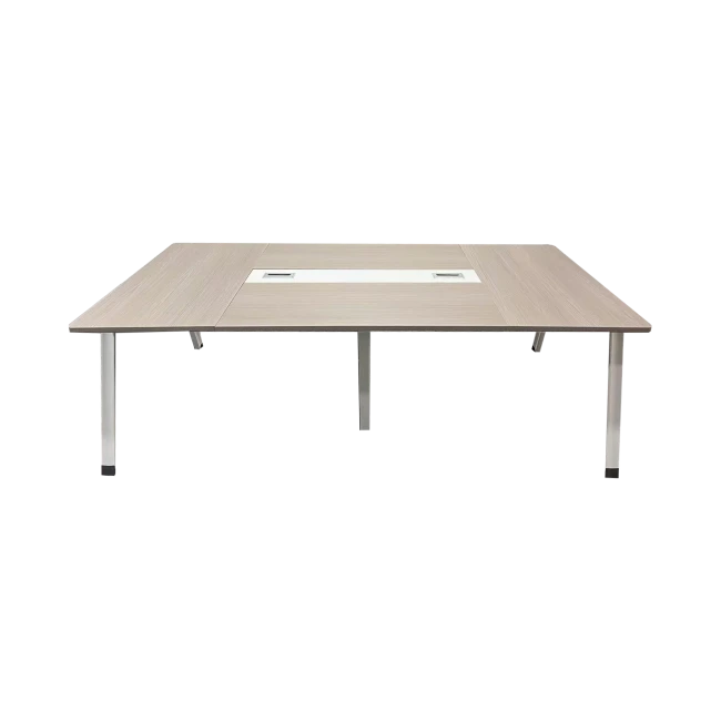 Τραπέζι συνεδριάσεων Armadi pakoworld σε sonoma-λευκή απόχρωση 200x120x75εκ