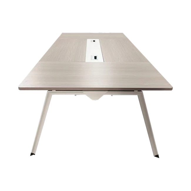 Τραπέζι συνεδριάσεων Armadi pakoworld σε sonoma-λευκή απόχρωση 200x120x75εκ