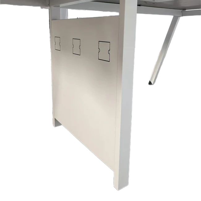 Τραπέζι συνεδριάσεων Armadi pakoworld σε sonoma-λευκή απόχρωση 200x120x75εκ